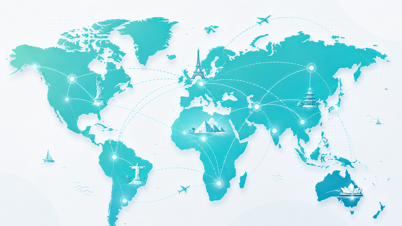 Mapa del mundo Invisa Viajes